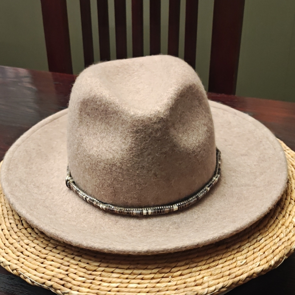 100% Wool Fedora Hat - image 1